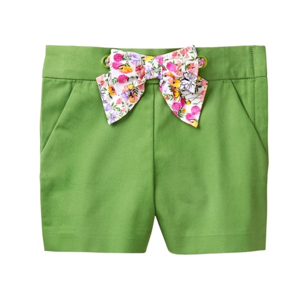 Janie and jack girl fern floral short